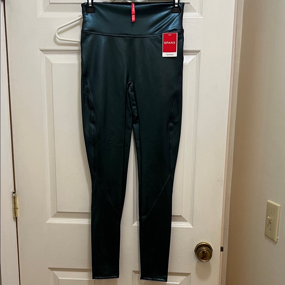 SPANX Shiny Black Leggings